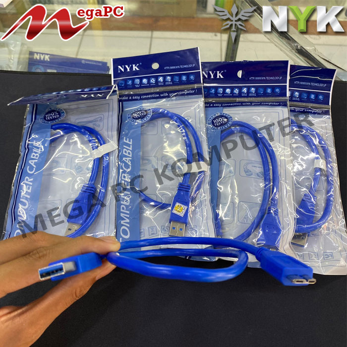 Kabel USB 3.0 To Micro B Untuk Hardisk External Baru merk NYK