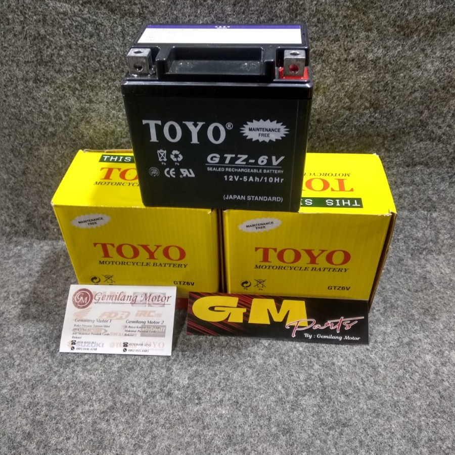 Aki Kering Toyo Gtz6V Vario 125 MF