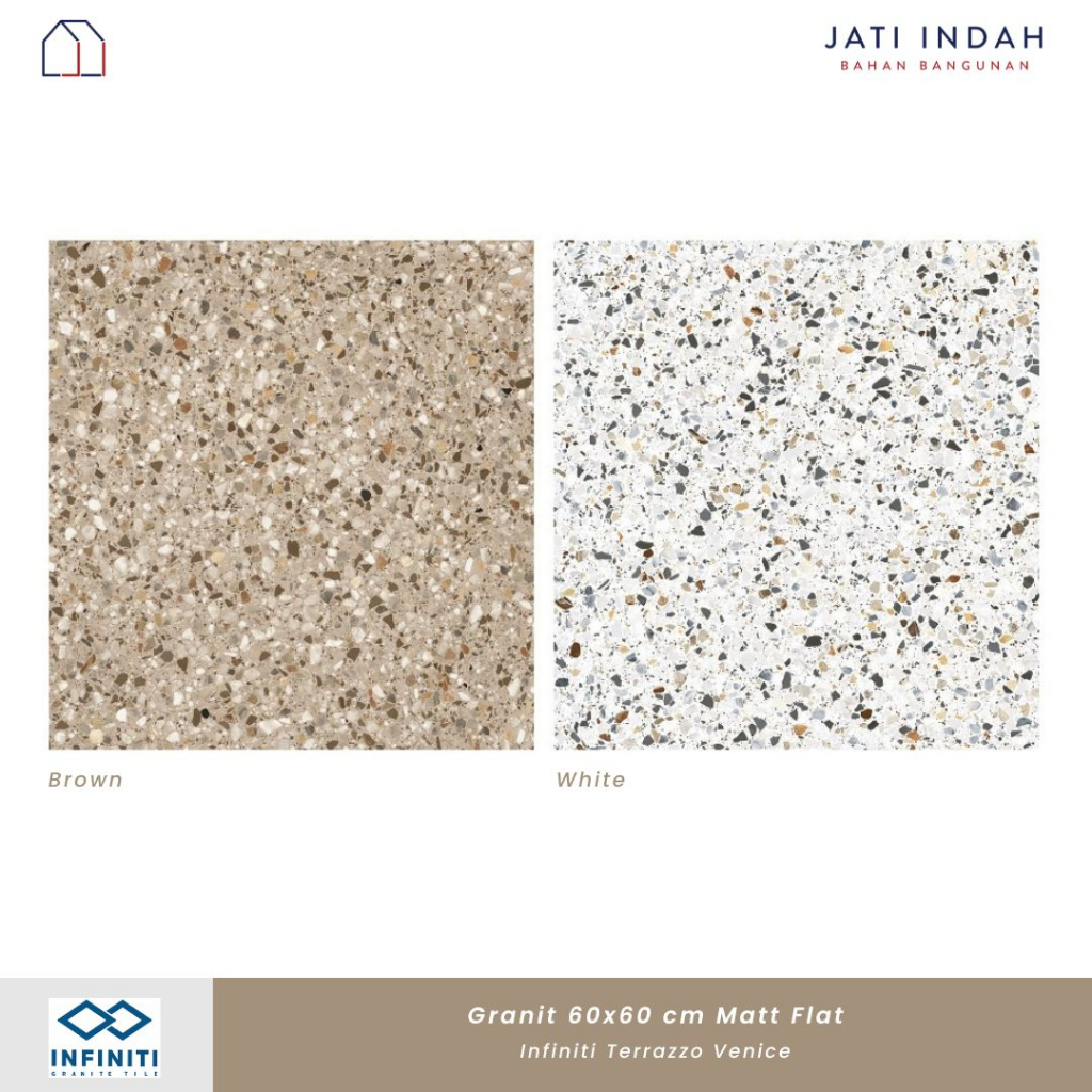 Granite Lantai Matt 60x60 cm Infiniti Terrazzo Venice / Granit Traso