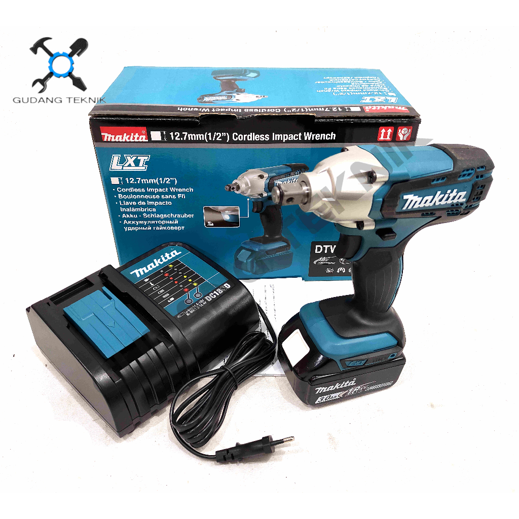 Impact Wrench CORDLESS DTW190SFX7 MAKITA / Mesin Pembuka Buka Pengencang Baut BATERAI BATERY DTW-190SFX7 DTW 190 SFX7 MAKITA