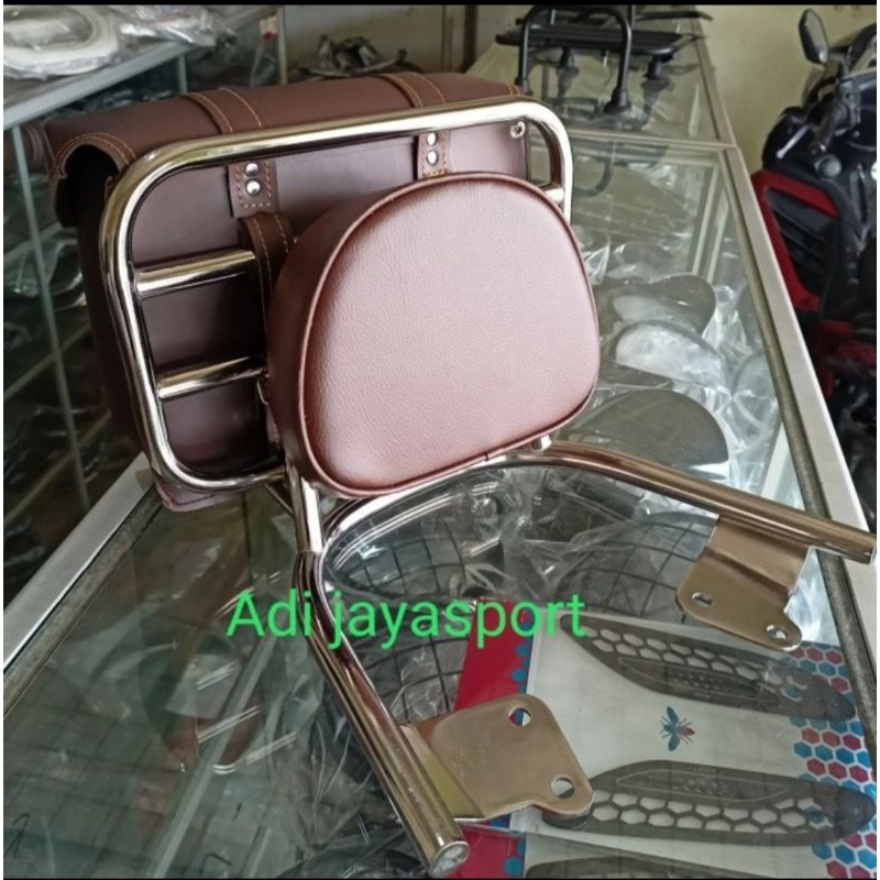 Aksesoris scoopy sandaran belakang bacrack behel belakang 2021