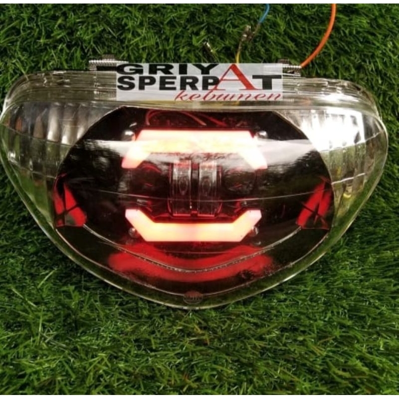 Reflektor Lampu Depan Mio Lama Sporty Alis Merah Kualitas Terbaik