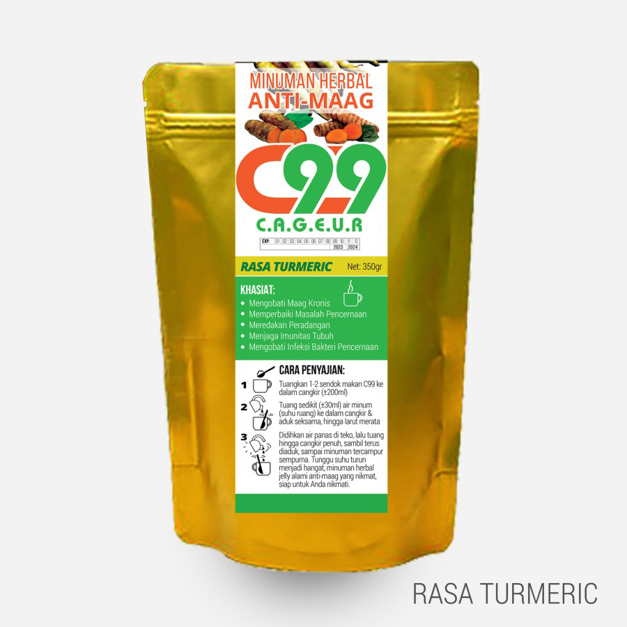 

Minuman Herbal C99 Bikin Pencernaan Sehat All Natural Rasa Turmeric