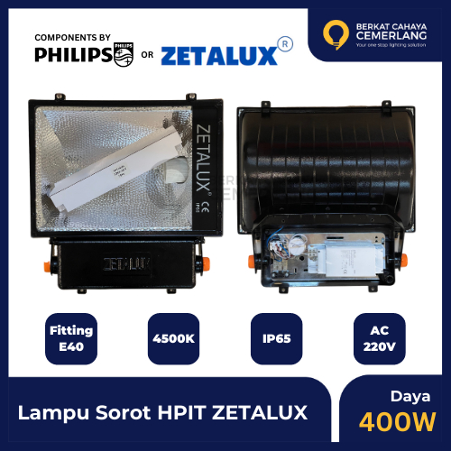 Set Komplit Lampu Sorot Zetalux 400W