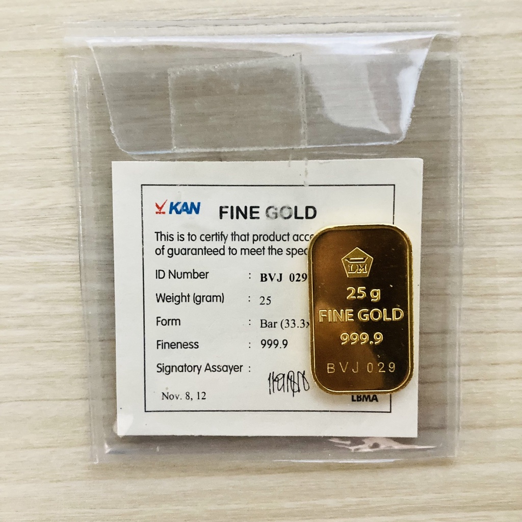 Antam GOLD BAR 25 gr Logam mulia emas antam bersertifikat resmi termurah medan