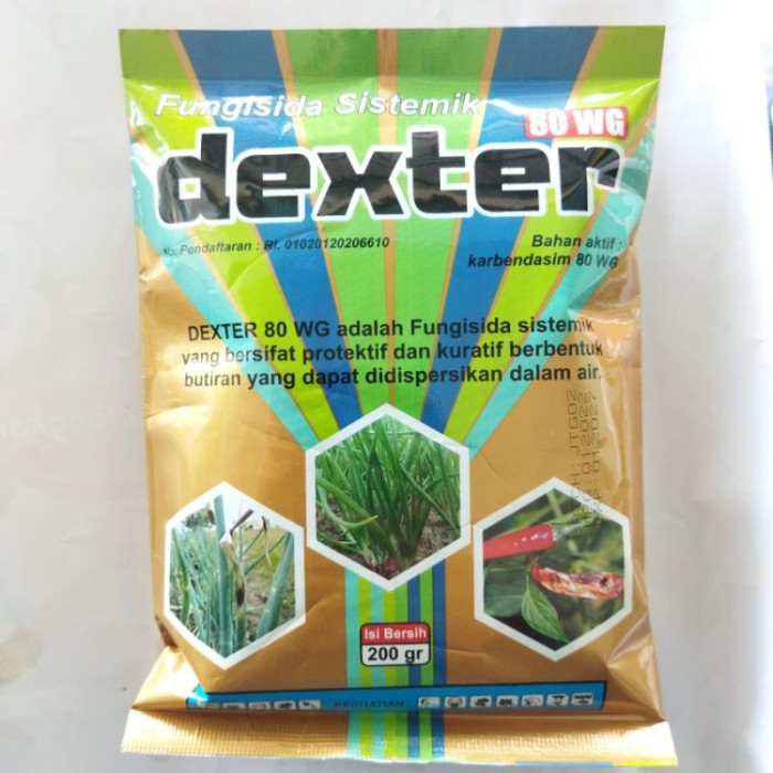 Fungisida sistemik DEXTER 80WG 400 gram, karbendazim, obat patek