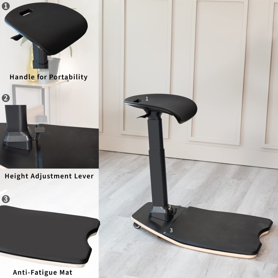 NEYTIQ Kursi Kerja Ergonomis Kursi Barstool Standing Desk Office Chair