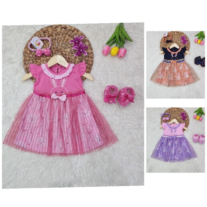 Sofiebabyshop||set dress tutu bunny baby girl