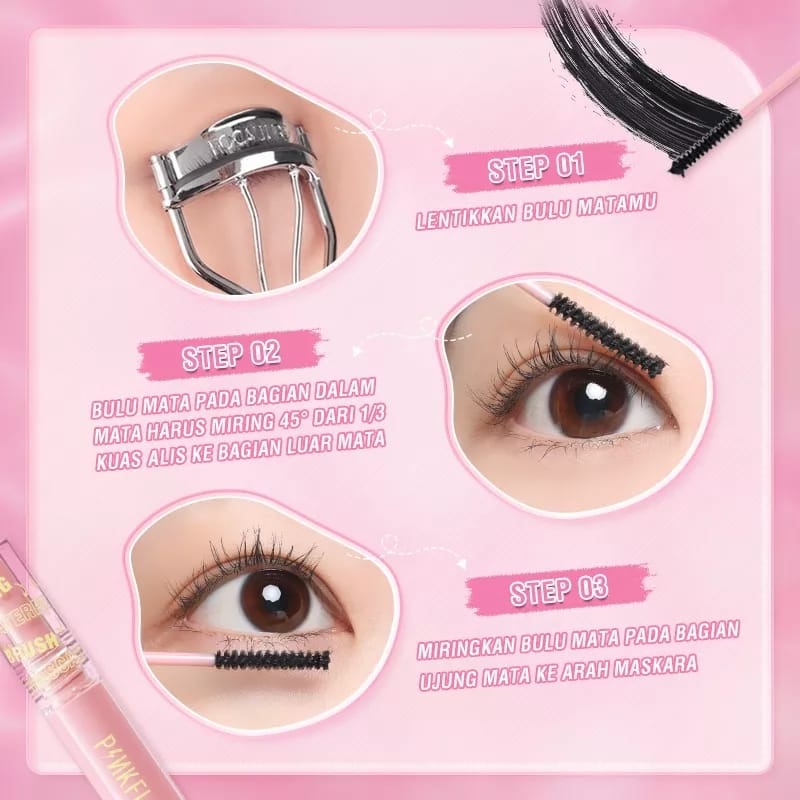 PINKFLASH OhMyWink Length Curled Maskara Ultrathin Fibre Waterproof Limitless Skinny Mascara / BB