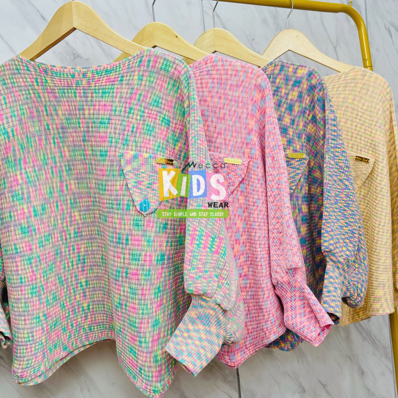 BATWING AUREL RAJUT RAINBOW COUPLE MOMY N KIDS