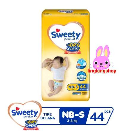 Sweety bronze Comfort NB-S isi 44 popok PEREKAT NEW BORN baby bayi (no.234)