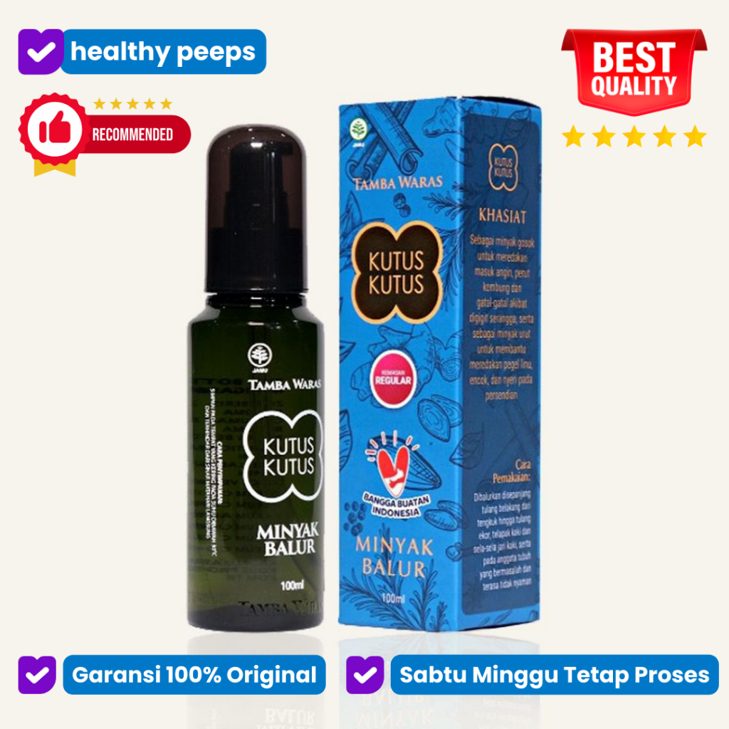 Minyak kutus kutus ori original 100ml - minyak balur pijat / urut / gosok kutus2 asli