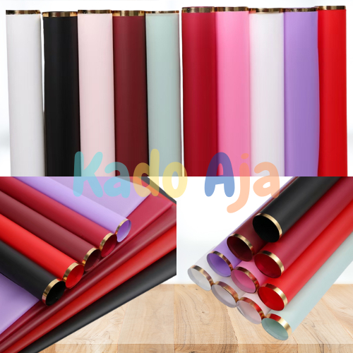 

Kertas Bunga List Gold Metalik HXAGD / Flower Wrap / Bouquet Flower / Kertas Kado / Kertas Bunga / Kado