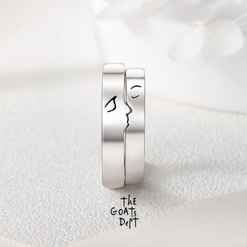 The Goats Dept - Kiss Ring for Couple Original / tgd712 cincin adjustable pria wanita man women open