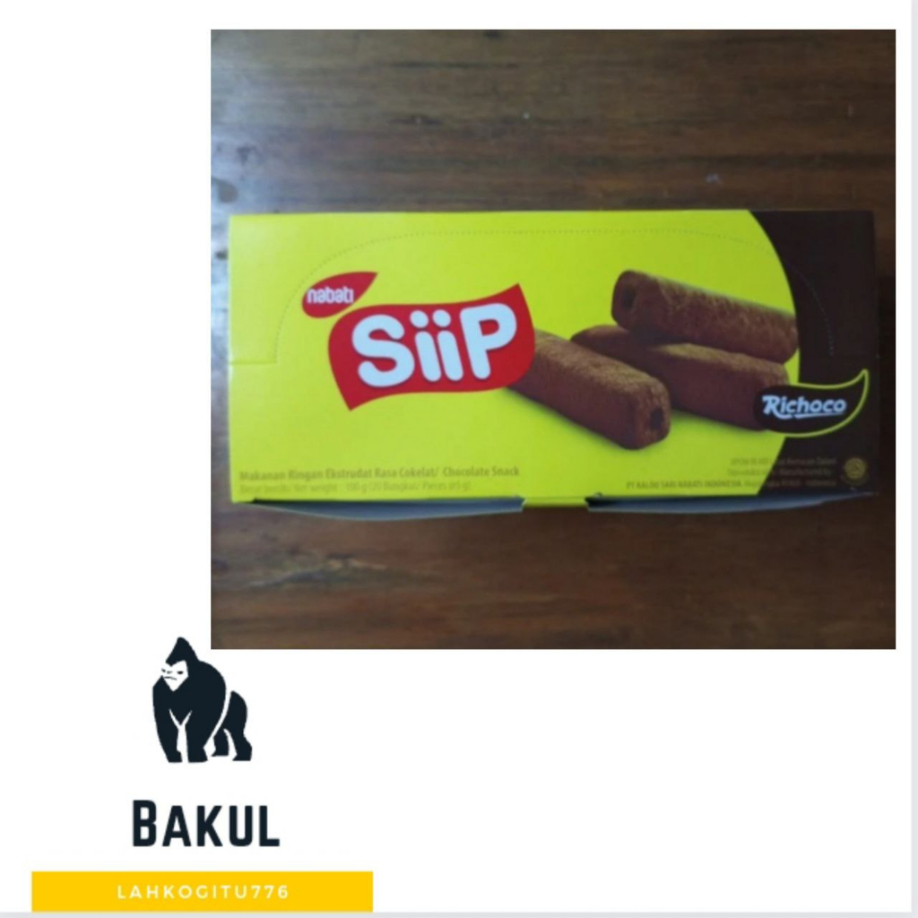 

nabati siip wafer nabati siip dengan berbagai varian rasa kemasan 5gr - coklat
