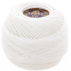 Benang Crochet DMC Special Dentelles size 80 - B5200 - White Blanc