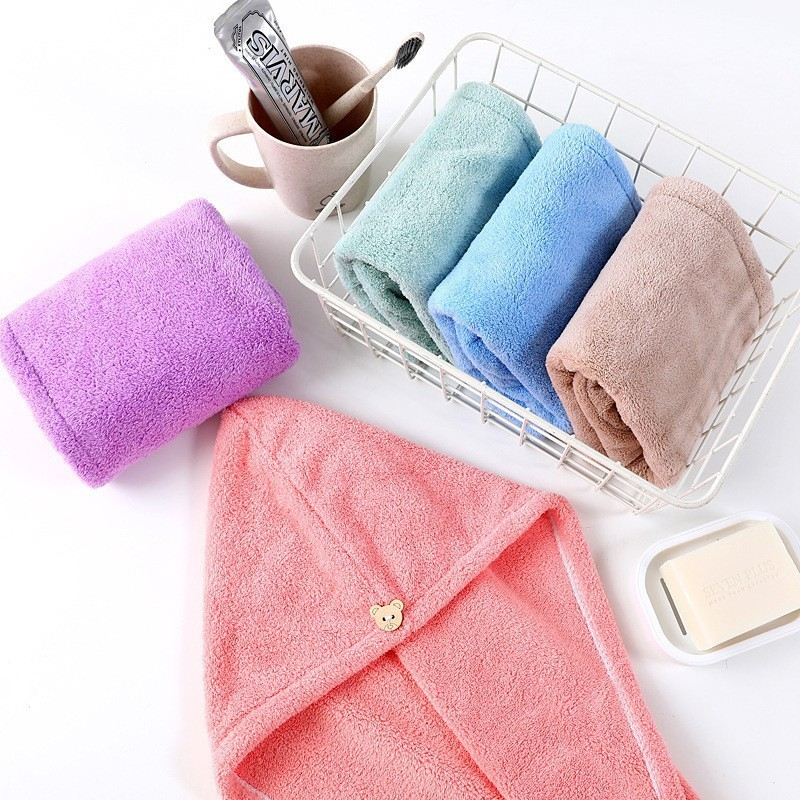 Handuk Keramas Microfiber - Pengering Rambut Kepala Magic Towel