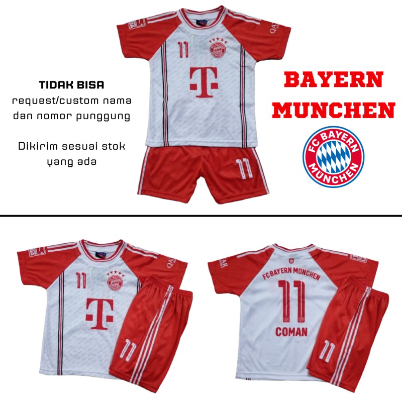 Setelan anak bayern munchen terbaru kids jersey anak