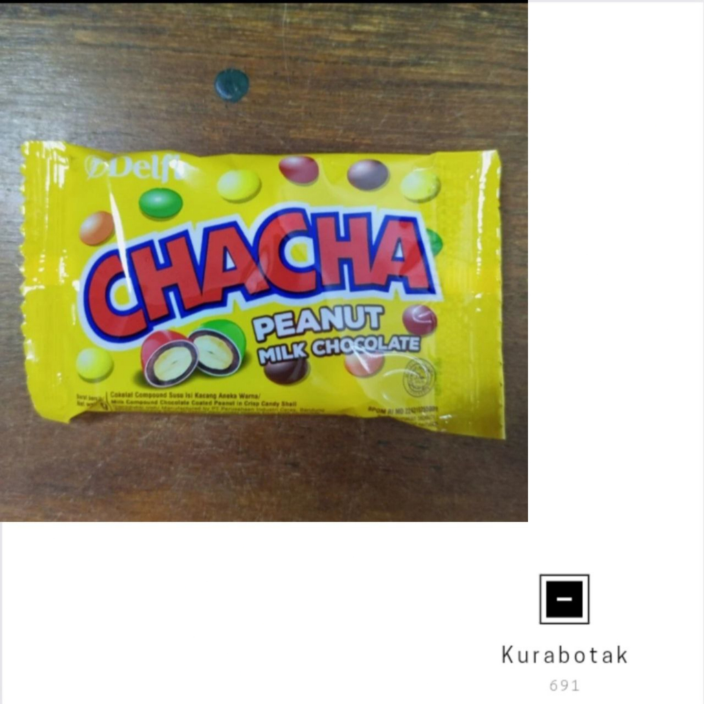 

delfi chacha peanut milk chocholate 7gr eceran per pcs