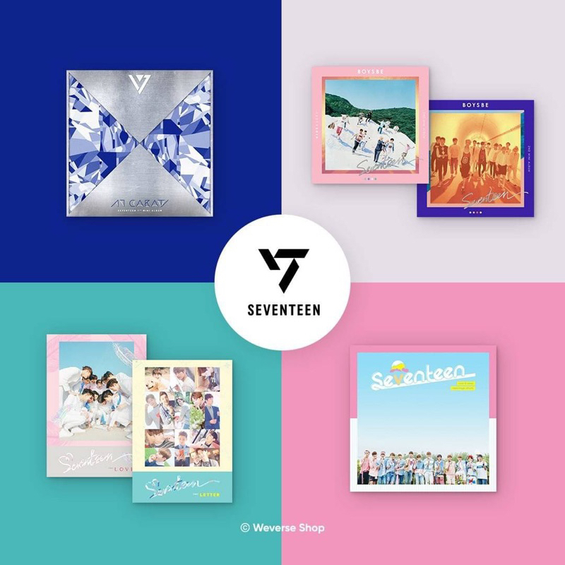 OPEN PO KTOWN WEVERSE OLD ALBUM SEVENTEEN RE-RELEASE LOVE LETTER TEEN AGE WHITE GREEN VER BOYS BE 17