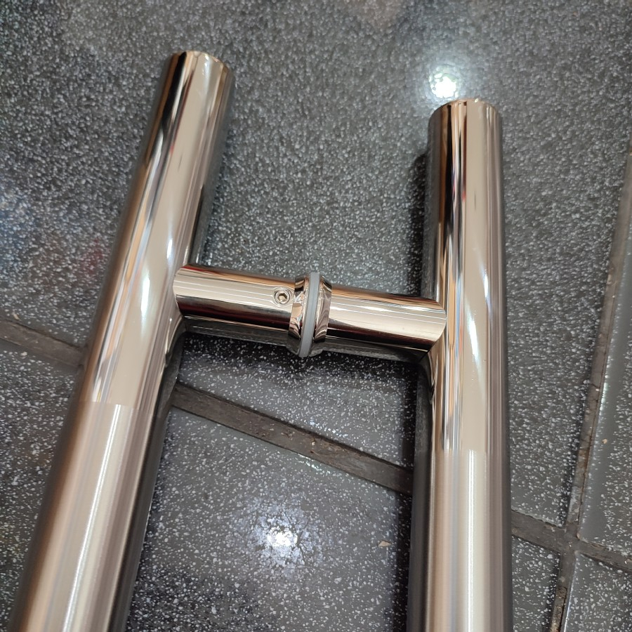 Pull Handle , Pintu Kaca, Kayu Pipa Bentuk H 40 x 60 (KOMBINASI)