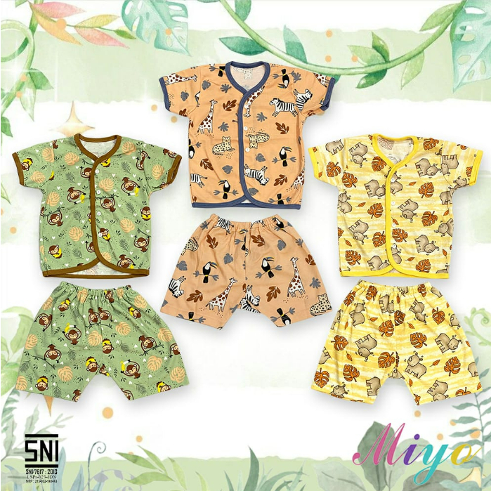 Miyo Setelan S-XXL Kutung Pendek Panjang Setelan Piyama Anak CBKS
