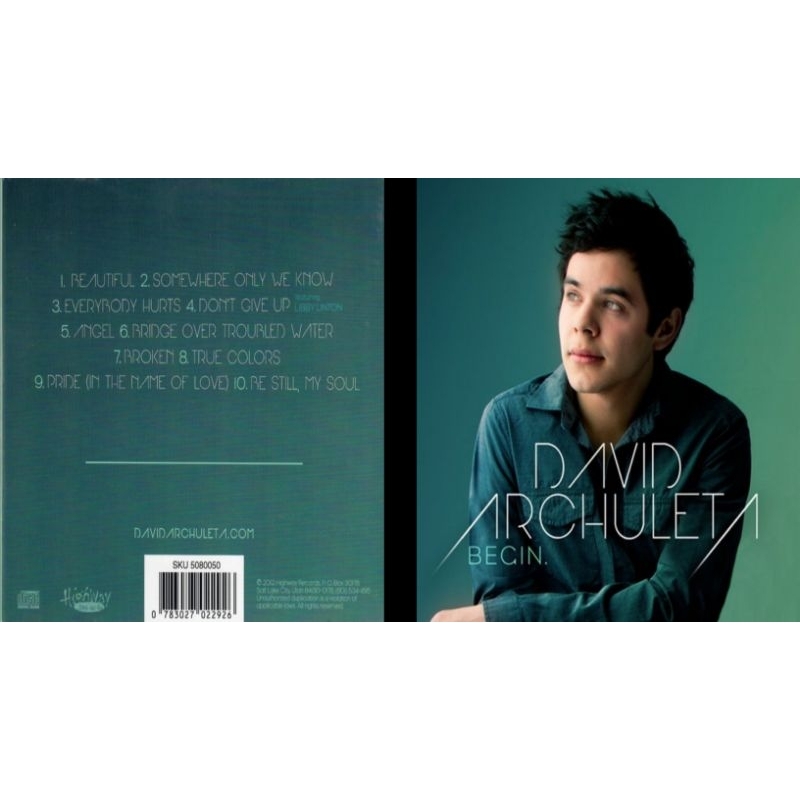 David archuleta cd album begin 2012