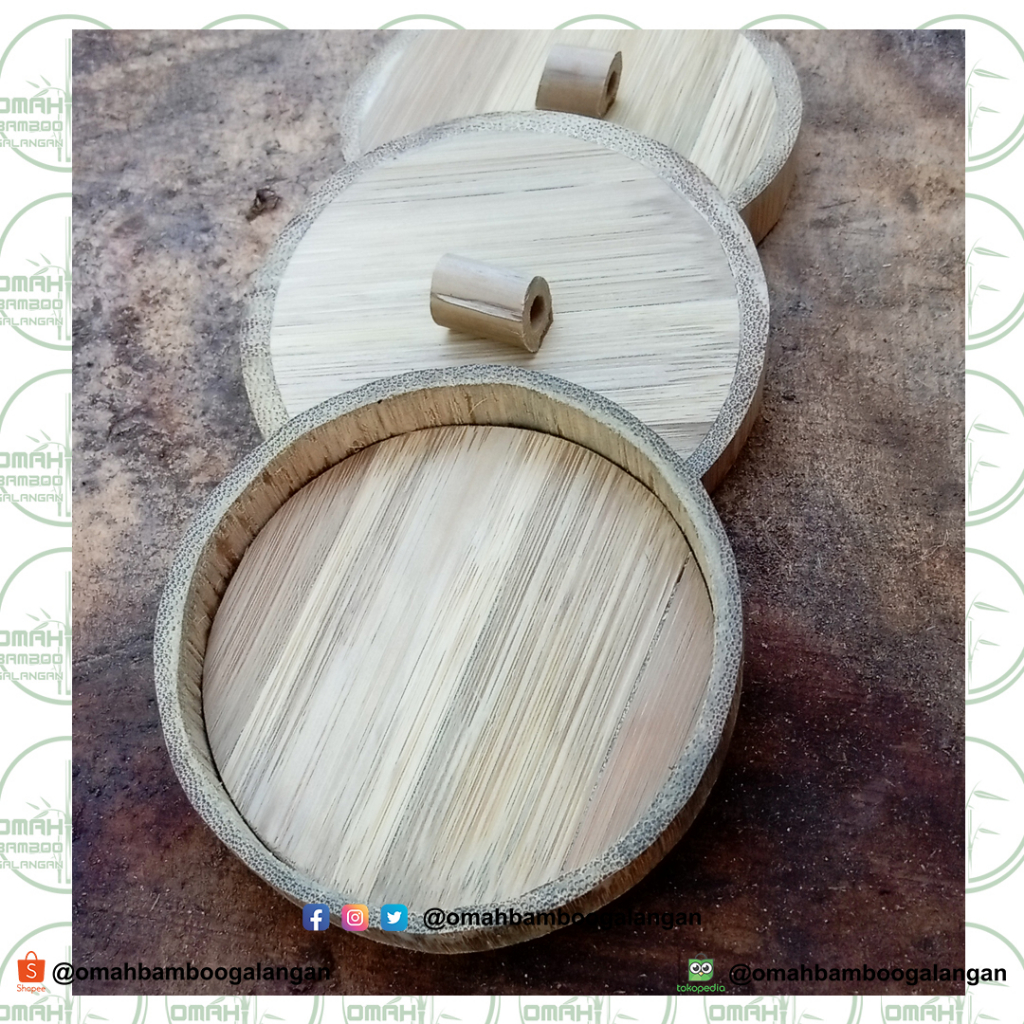 Tutup Gelas Bambu Tutup Mug Bambu bisa custom ukuran - Tanpa Grafir, Tutup Cangkir Bambu, Model Unik