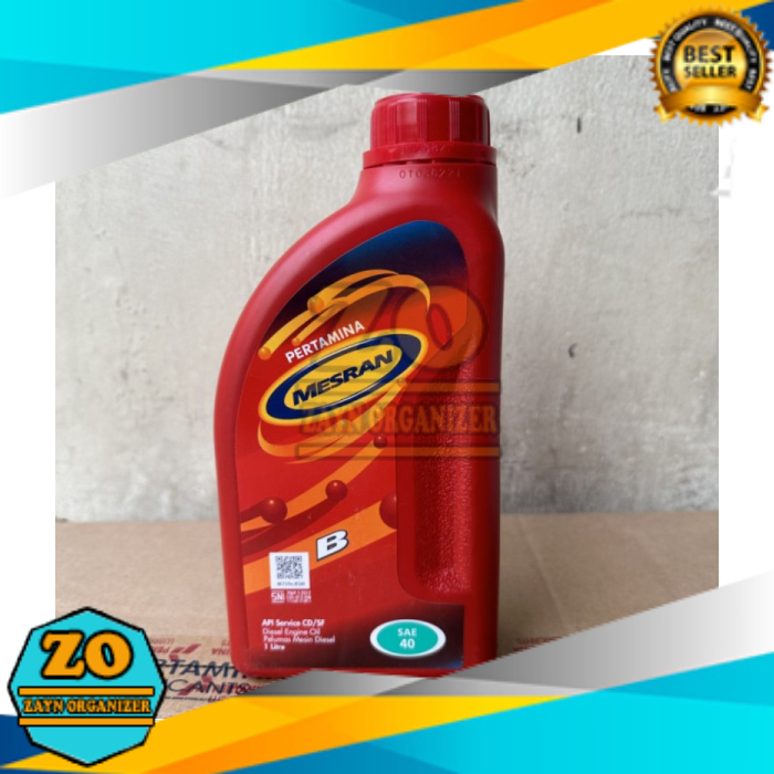 64 /BTL PERTAMINA MESRAN B40 B 40 1LITER OLI MOTOR OIL LUBRICANTS API  Murah Meriah
