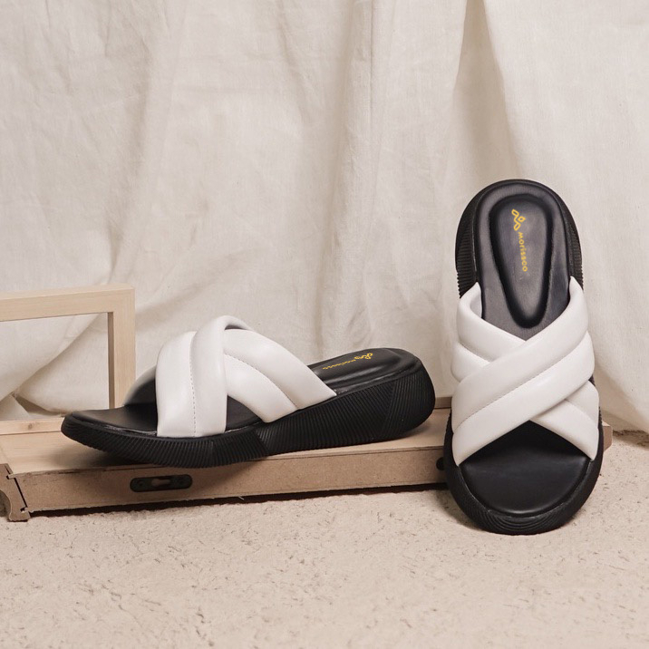 Sandal Wanita NADHIRA Platform Sandal slop wedges wanita  JJ 12