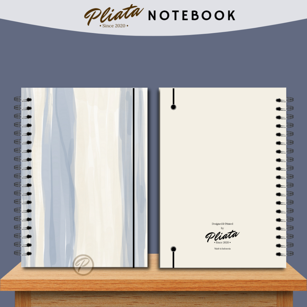 PLIATA NOTEBOOK SPIRAL - (PN98) Abstract 5 - Softcover Doft Aesthetic Book Buku Tulis