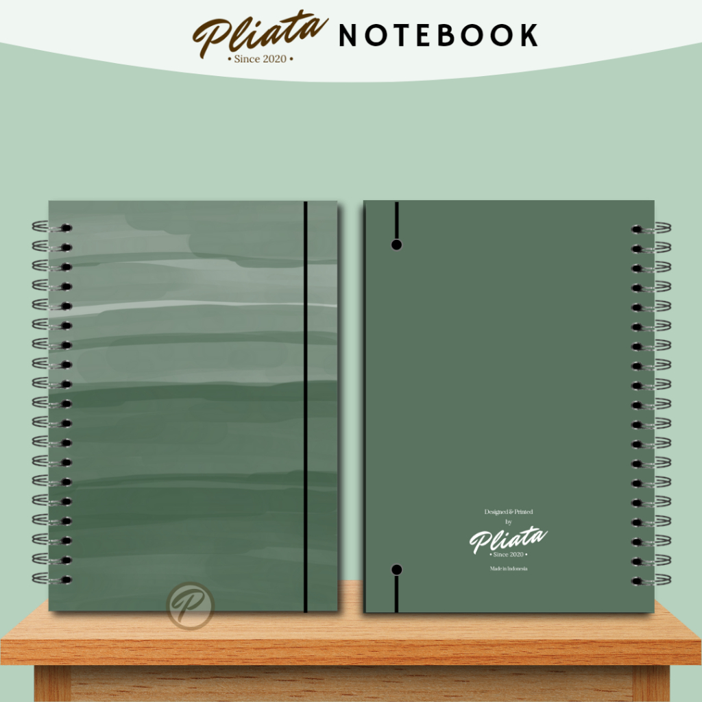 PLIATA NOTEBOOK SPIRAL - (PN100) Abstract 7 - Softcover Doft Aesthetic Book Buku Tulis