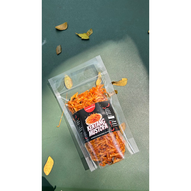 

Kentang Mustofa Renyah Super Kriyuk kemasan standing pouch