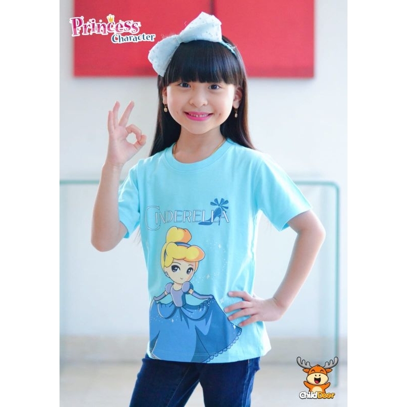 KAOS ANAK PRINCESS CHARACTER /KAOS ANAK / KAOS BRANDED / BAJU ANAK BRANDED / KAOS ANAK BRANDED