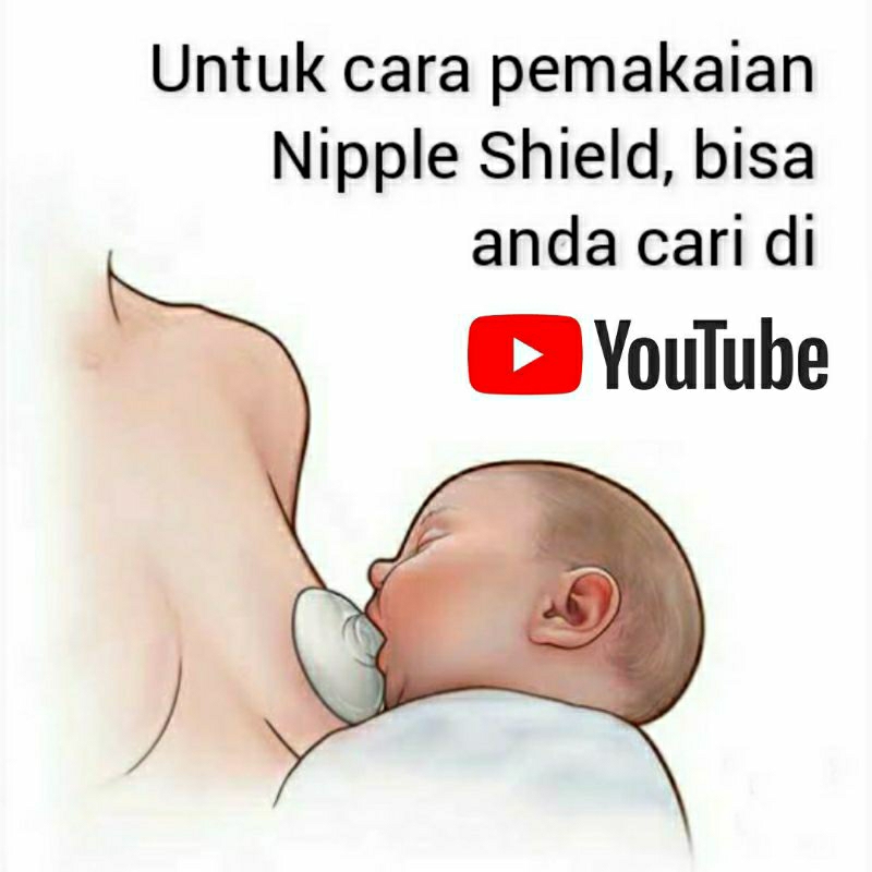 Nipple Shield LoveLL / Pelindung Puting 100% Silikon Food Grade