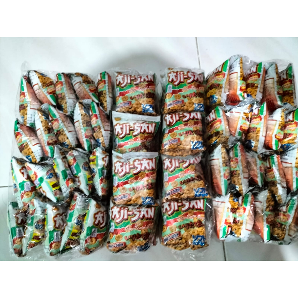 

Snack Jadul Kerupuk Aji-San 1 pack isi 20 bungkus kecil/pilus/kripik ciki jadoel/Cemilan Gurih Enak