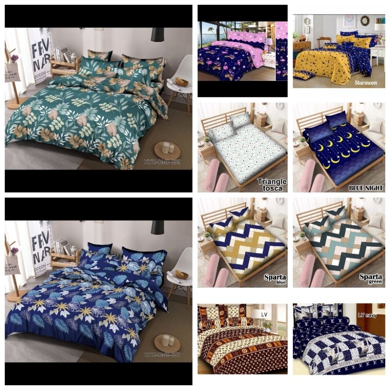 (PROMO SPREI SAJA) HOMEMADE 180x200 160x200 140x200 120x200  90x200 TERMURAH MOTIF