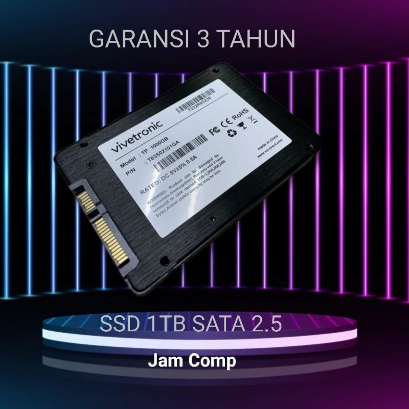 SSD 1TB Vivetronic Sata 2.5 Garansi 3 Tahun