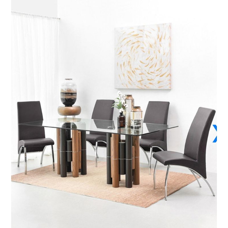 KURSI MKAN DINING CHAIR HITAM STAINLESS TAHAN KARAT KUAT MERK INFORMA HARGA SATUAN PER PCS 1PCS