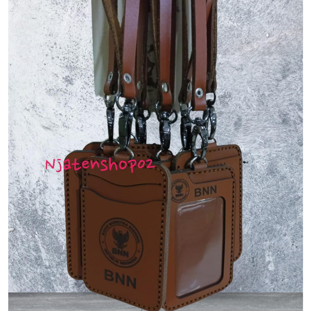 

Lanyard BNN/tempat id card BNN kulit asli