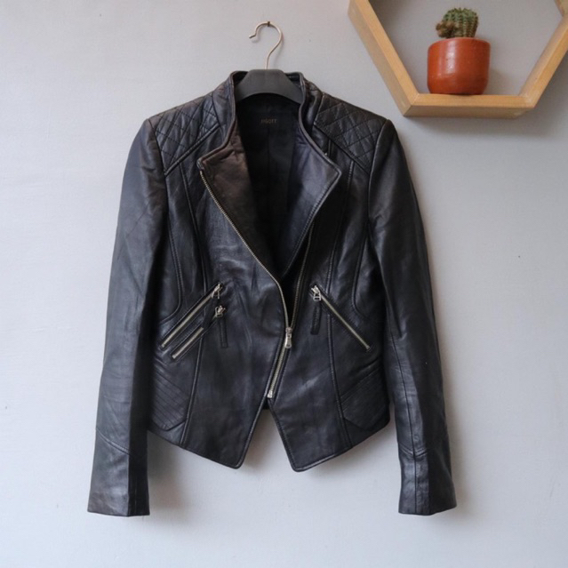 Jaket kulit ramones biker motor racing motor pl bekas preloved second