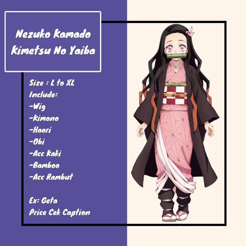 Rental Costum Kamado Nezuko (Kimetsu No Yaiba)