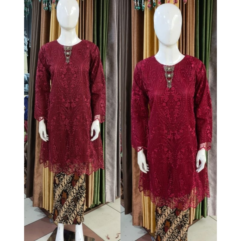 KEBAYA TUNIK TILE MODERN TERBARU 2023 MEWAH / KEBAYA TUNIK BRUKAT MODERN / KEBAYA TUNIK / KEBAYA TUNIK JUMBO / KEBAYA TUNIK COUPLE / STELAN KEBAYA TUNIK TILE / KEBAYA TUNIK PESTA / KEBAYA TUNIK LENGAN PANJANG / KEBAYA TUNIK KONDANGAN / STELAN KEBAYA TUNIK