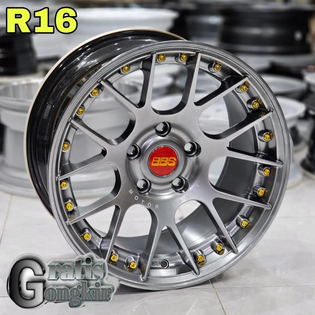 velg racing ertiga ring 16 BBS CHR pcd 5x114,3 velg mobil r16x7/85 gradmax.brv.innova.luxio dll