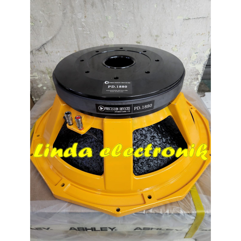 speaker komponen precision devices pd1880 / pd 1880 18 ich coil 6 inch