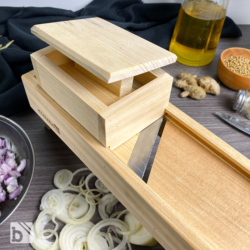 Alat Pemotong Bawang, Perajang Bawang Merah Dari Kayu Jati Belanda