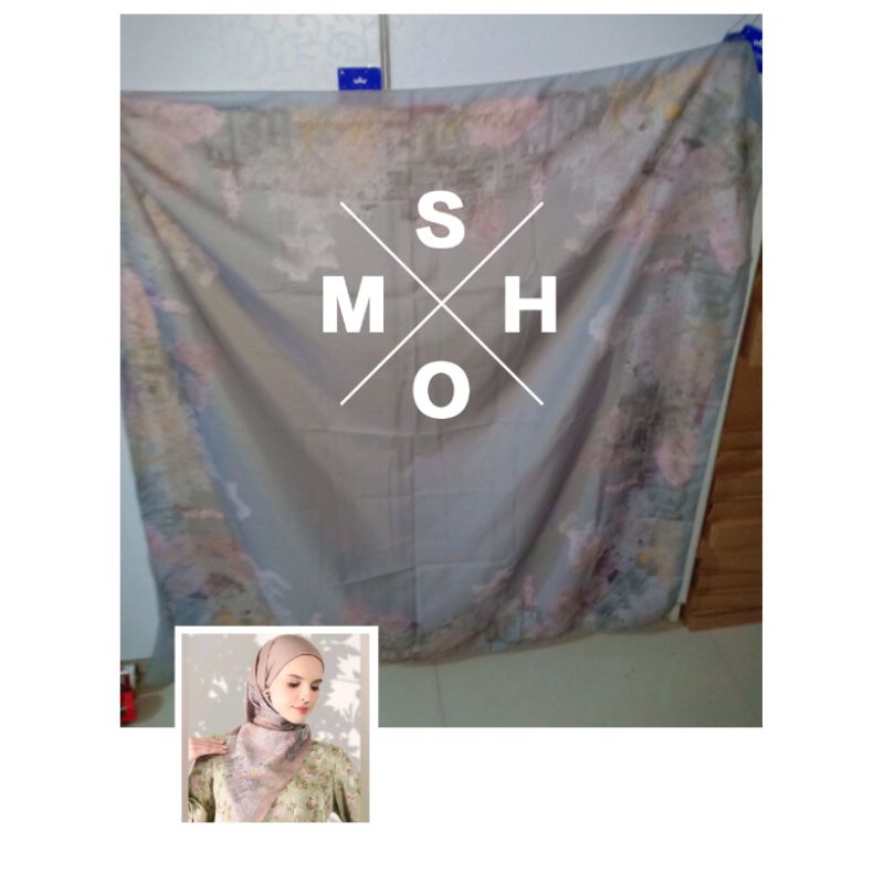 Mandjha Special Free Box Ivan Gunawan Fashion Original Scarf Victorious Grey, Produksi Juga Victorio