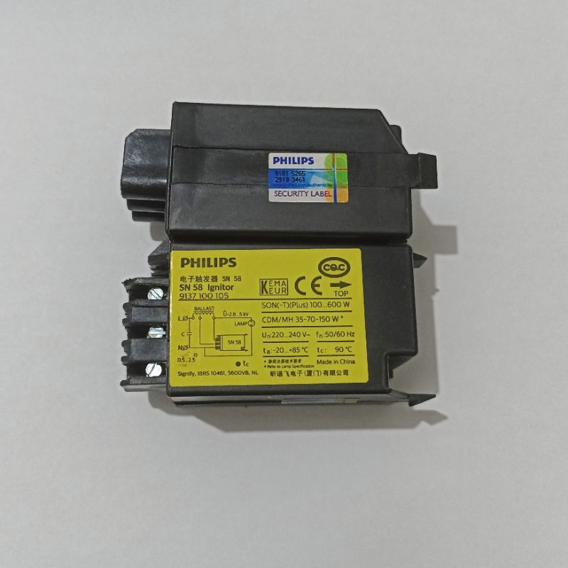 SN 58 Ignitor Lampu SON CDM MH 70W 150W 250W 400W Philips