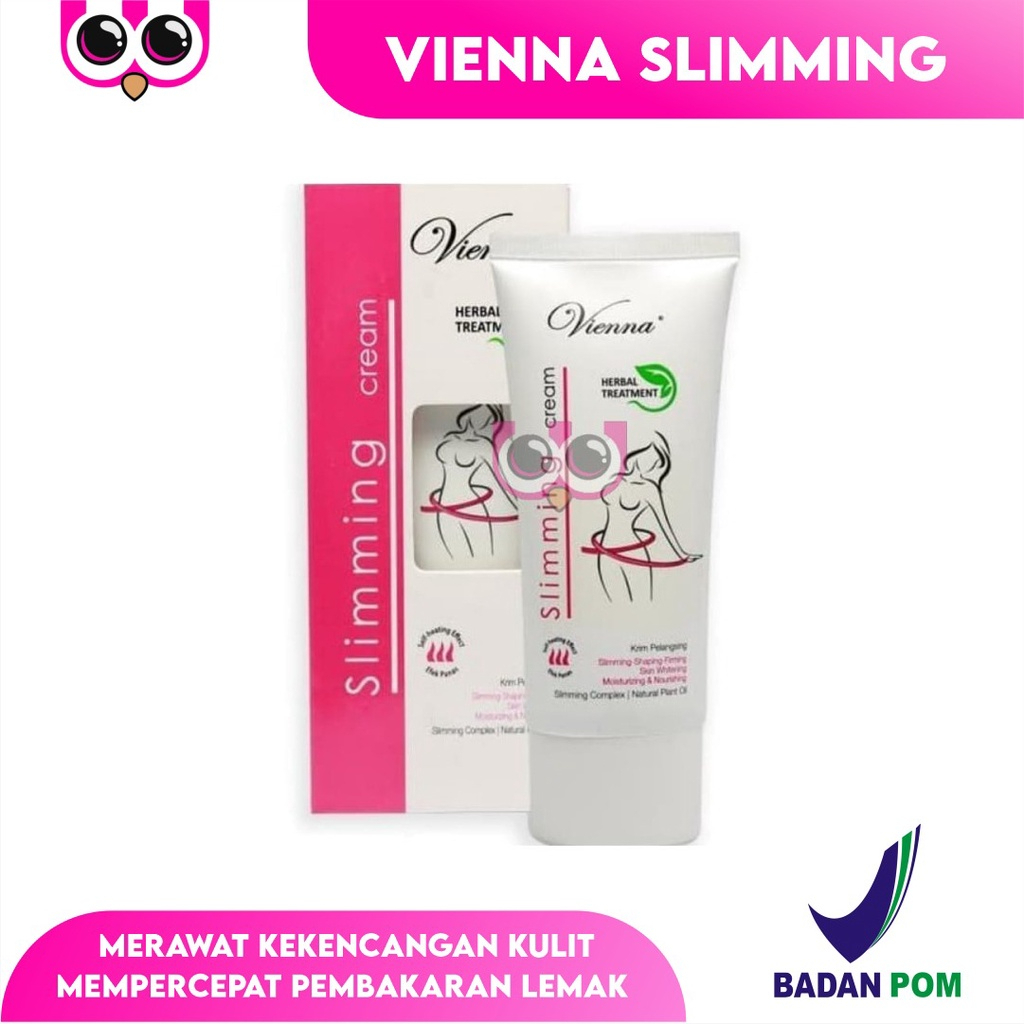 𝐕𝐢𝐞𝐧𝐧𝐚 𝐒𝐥𝐢𝐦𝐦𝐢𝐧𝐠 𝐁𝐨𝐝𝐲 𝐓𝐫𝐞𝐚𝐭𝐦𝐞𝐧𝐭 𝐂𝐫𝐞𝐚𝐦 80ml - Krim Pelangsing BPOM