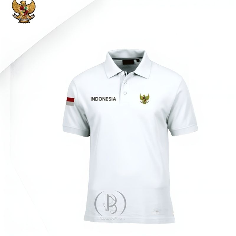 Kaos Kerah /Kaos Polo Bordir Garuda Indonesia